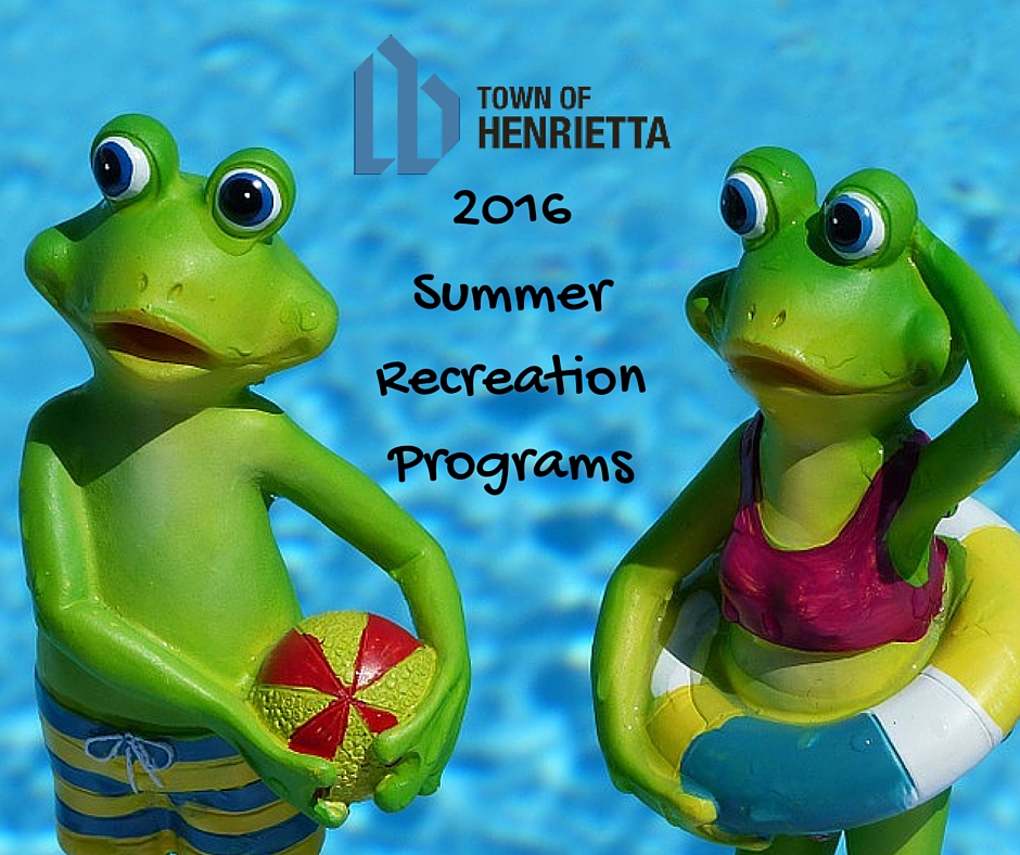 Text: Town of Henrietta 2016 Summer Recreation Programs