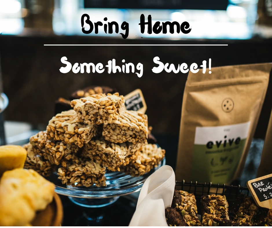 Cookies. Text: Bring Home Something Sweet