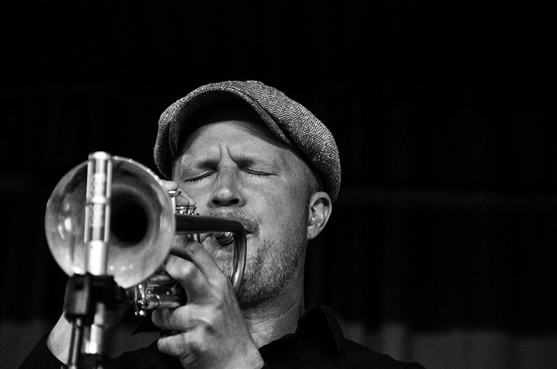 Man playing a trumpet