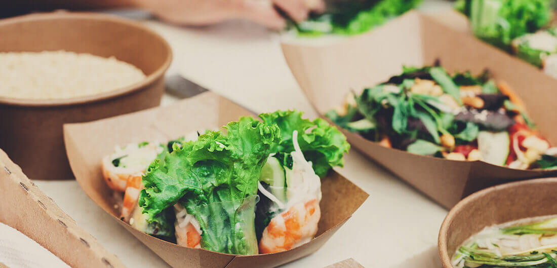 Shrimp on a salad