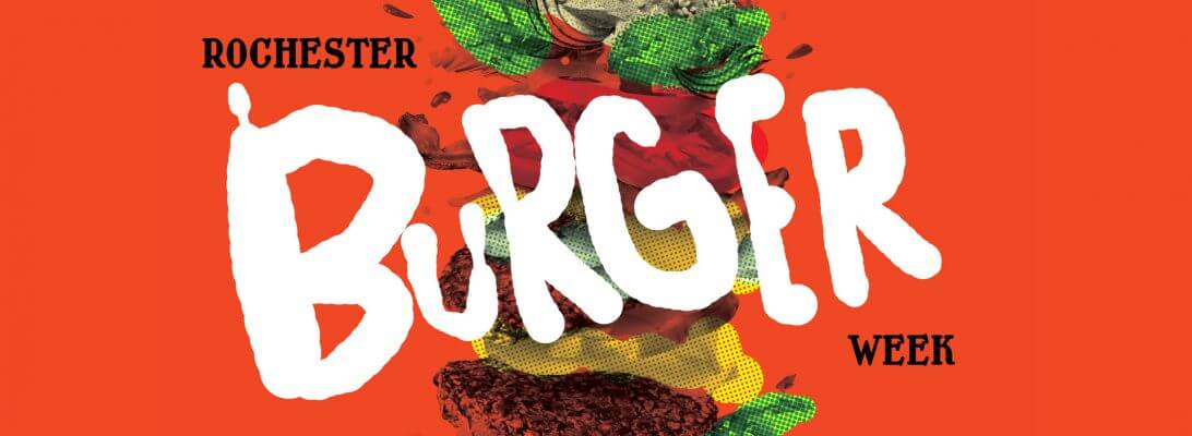 Promotional poster for Rochester Burger Week