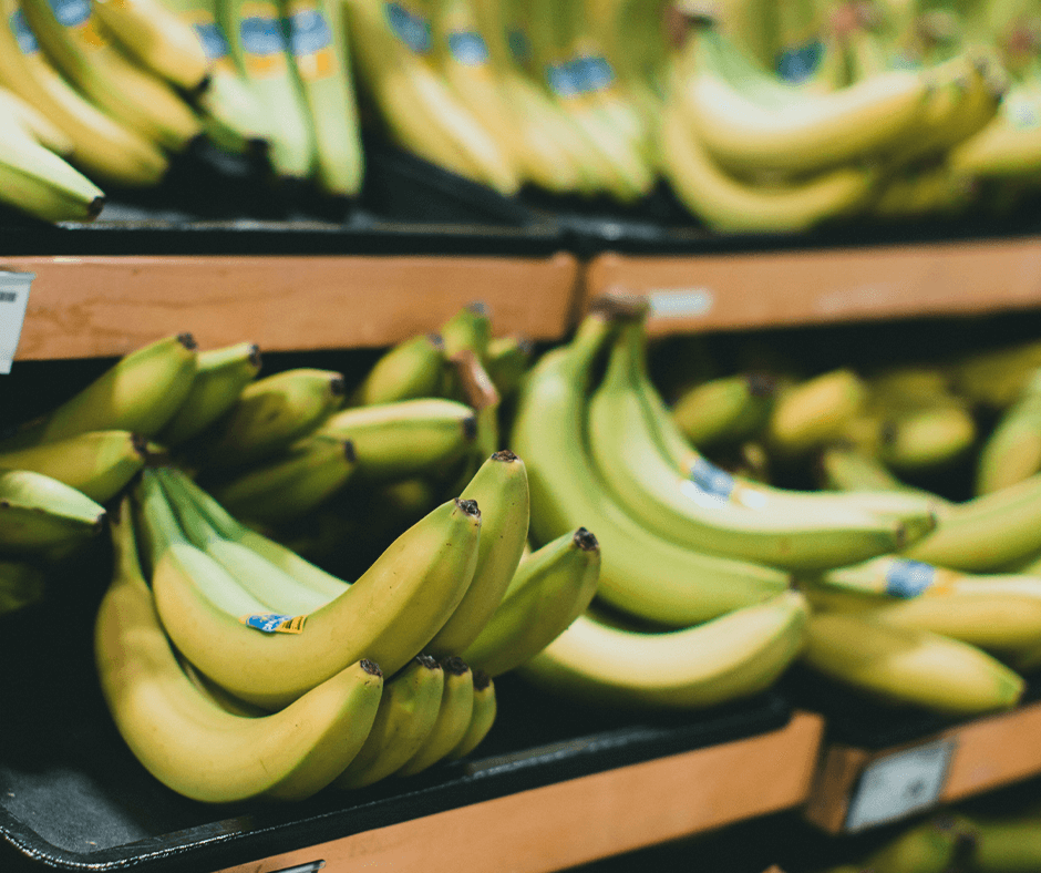Bunches of bananas at a grocery store. Image credit: Jonathan Cooper