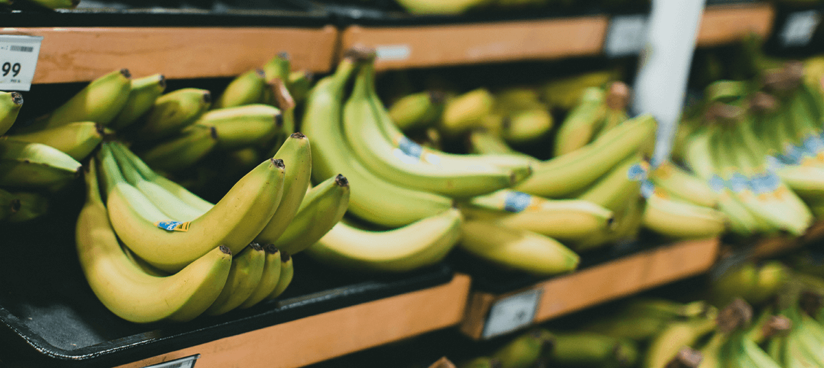 Bunches of bananas at a grocery store. Image credit: Jonathan Cooper