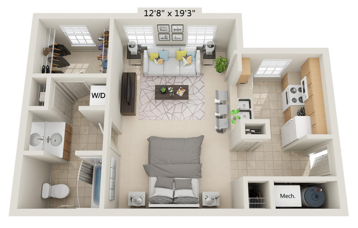 Gable Studio A Floorplan