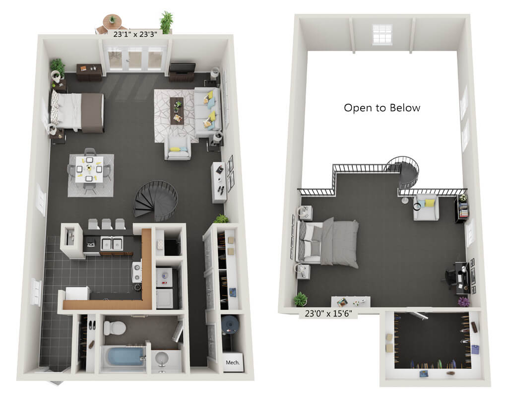 Loft D Floorplan